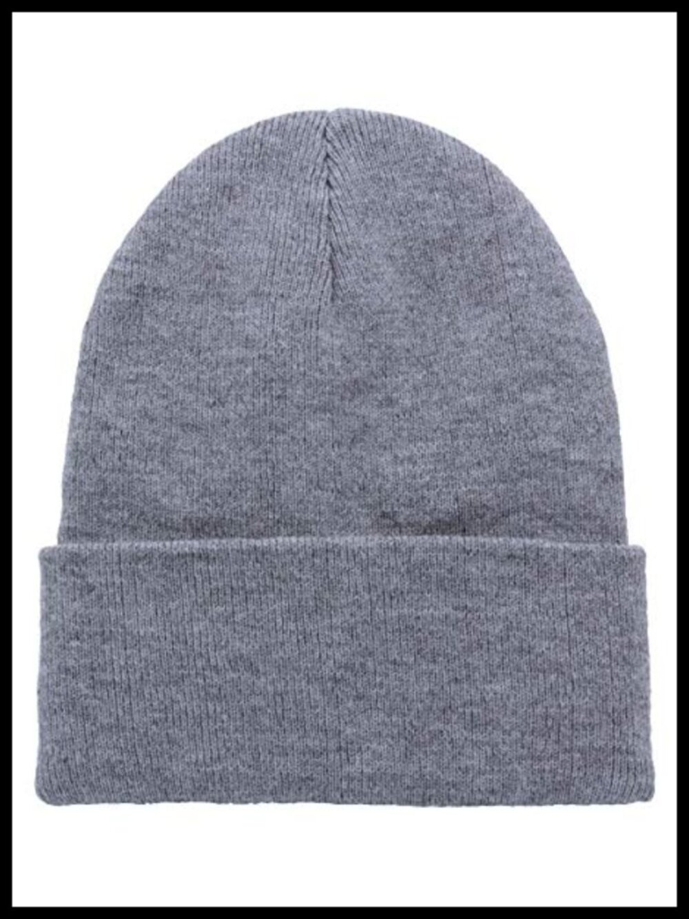 Unisex Cuffed Plain Skull Knit Beanie Hat Cap Acrylic Warm Winter